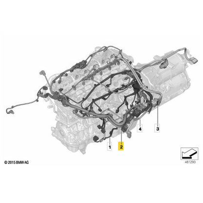 Chicote Elétrico Módulo Cofre Motor BMW X5 G05 B58 2022 2023