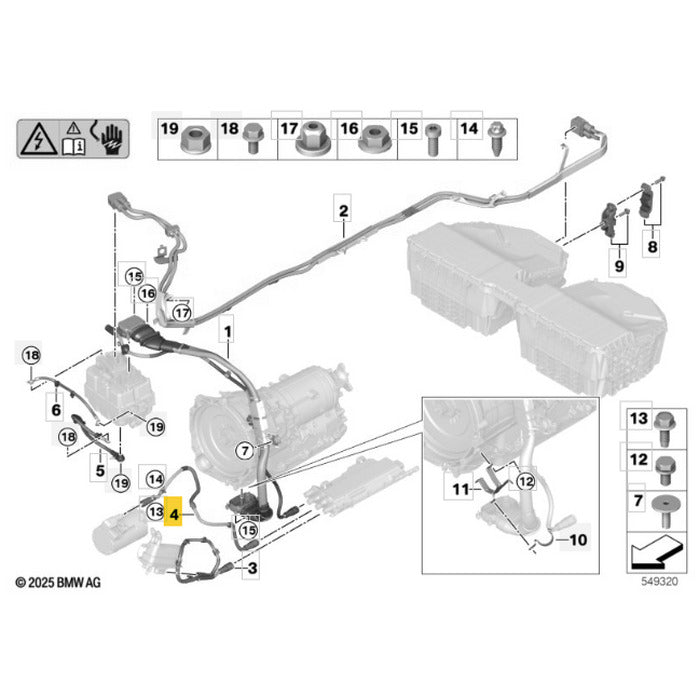 Chicote Compressor Ar Condicionado BMW X5 G05 2021 2022 2023