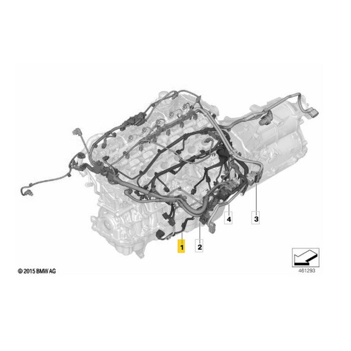 Chicote Central Injeção BMW X5 B58 2020 2021 2022 2023 Motor