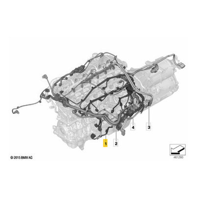 Chicote Central Injeção BMW X5 B58 2020 2021 2022 2023 Motor