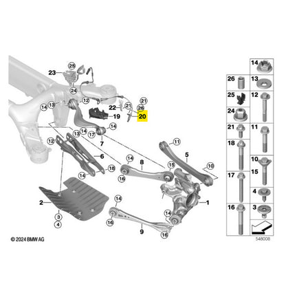 Sensor ABS Roda Rotação BMW X5 2020 2021 2022 2023 Traseiro