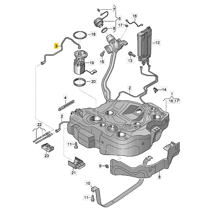 Mangueira Cano Bomba Combustível VW Golf 1.4 TSI 2014 2019