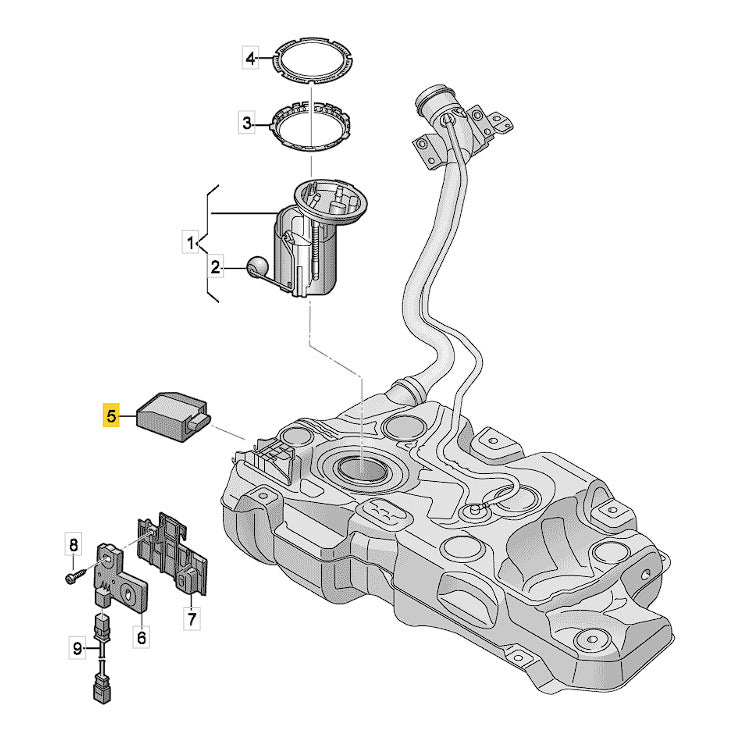 Módulo Bomba Combustível VW Golf 1.4 TSI 2014 2015 2016 2019