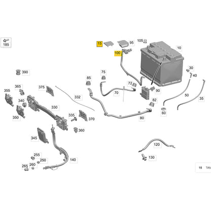 Cabo Polo Negativo Bateria Mercedes GLC C 250 2016 2019 Sensor