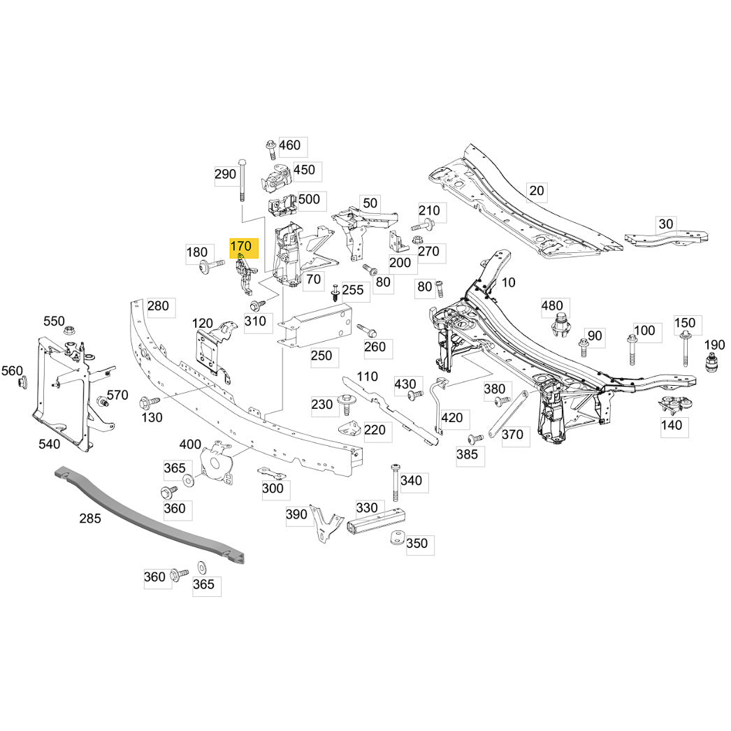 Guia Trava Suporte Farol Mercedes GLC 250 2016 2019 Direito