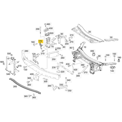 Guia Trava Suporte Farol Mercedes GLC 250 2016 2019 Direito