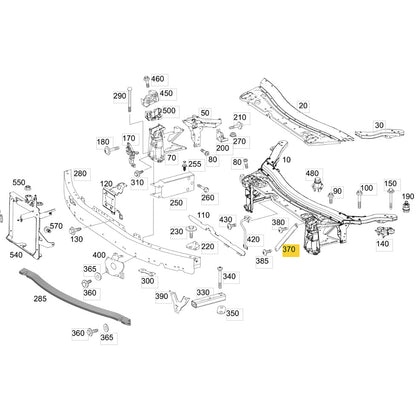 Suporte Travessa Mini Frente Mercedes GLC 250 2016 2019 Par