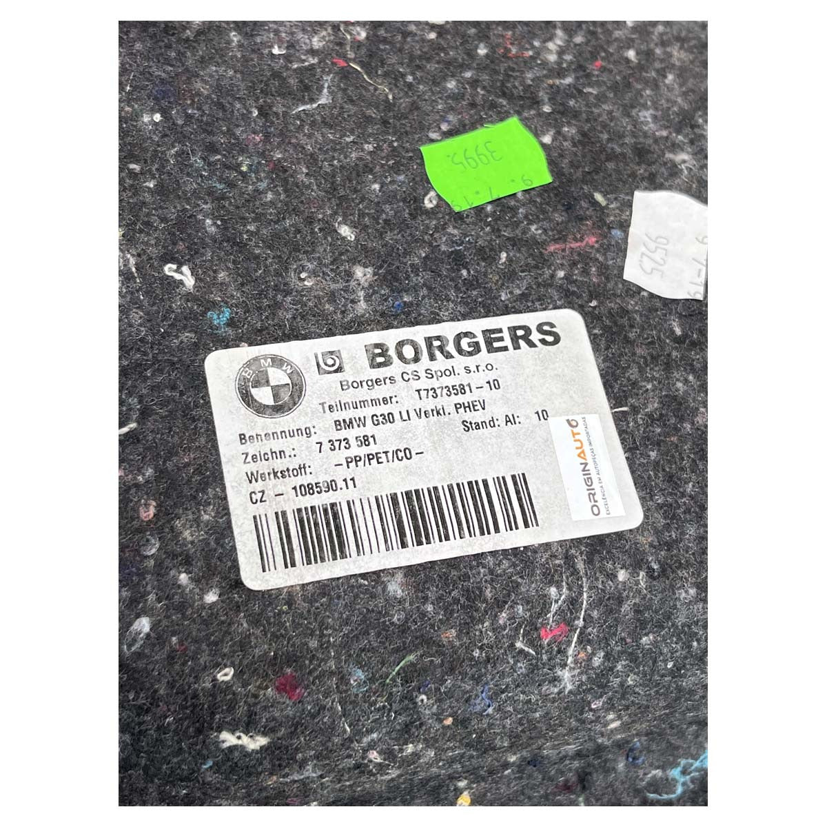 Forro Porta Mala BMW 530e 540i G30 2019 2020 2020 Esquerdo