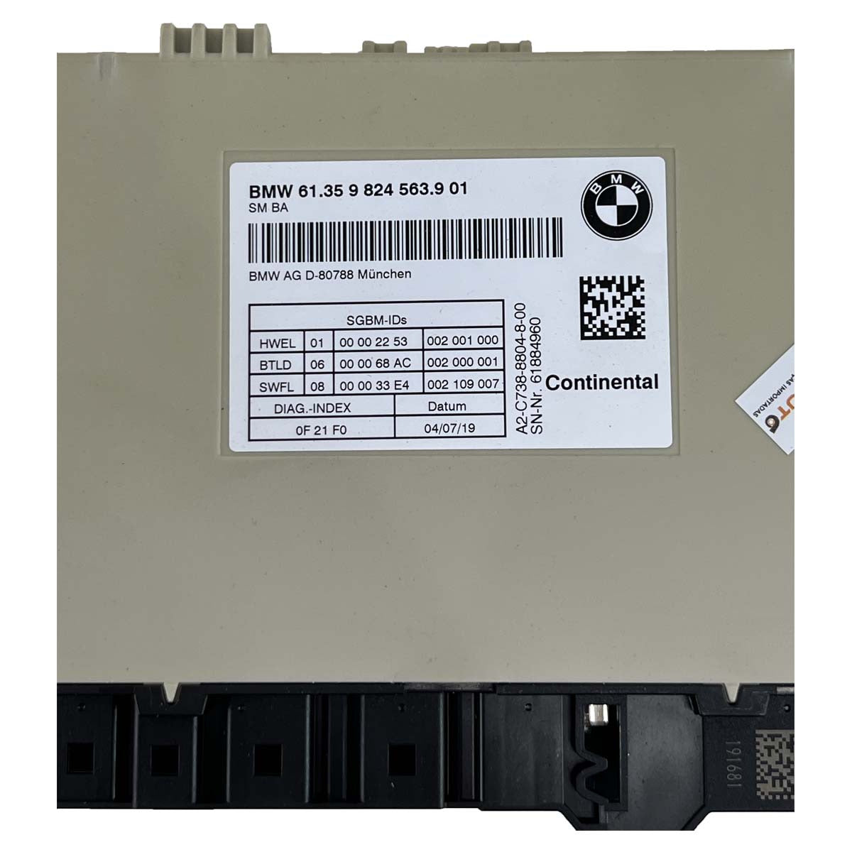 Módulo Banco Elétrico Memória BMW 530e G30 2019 2020 2021