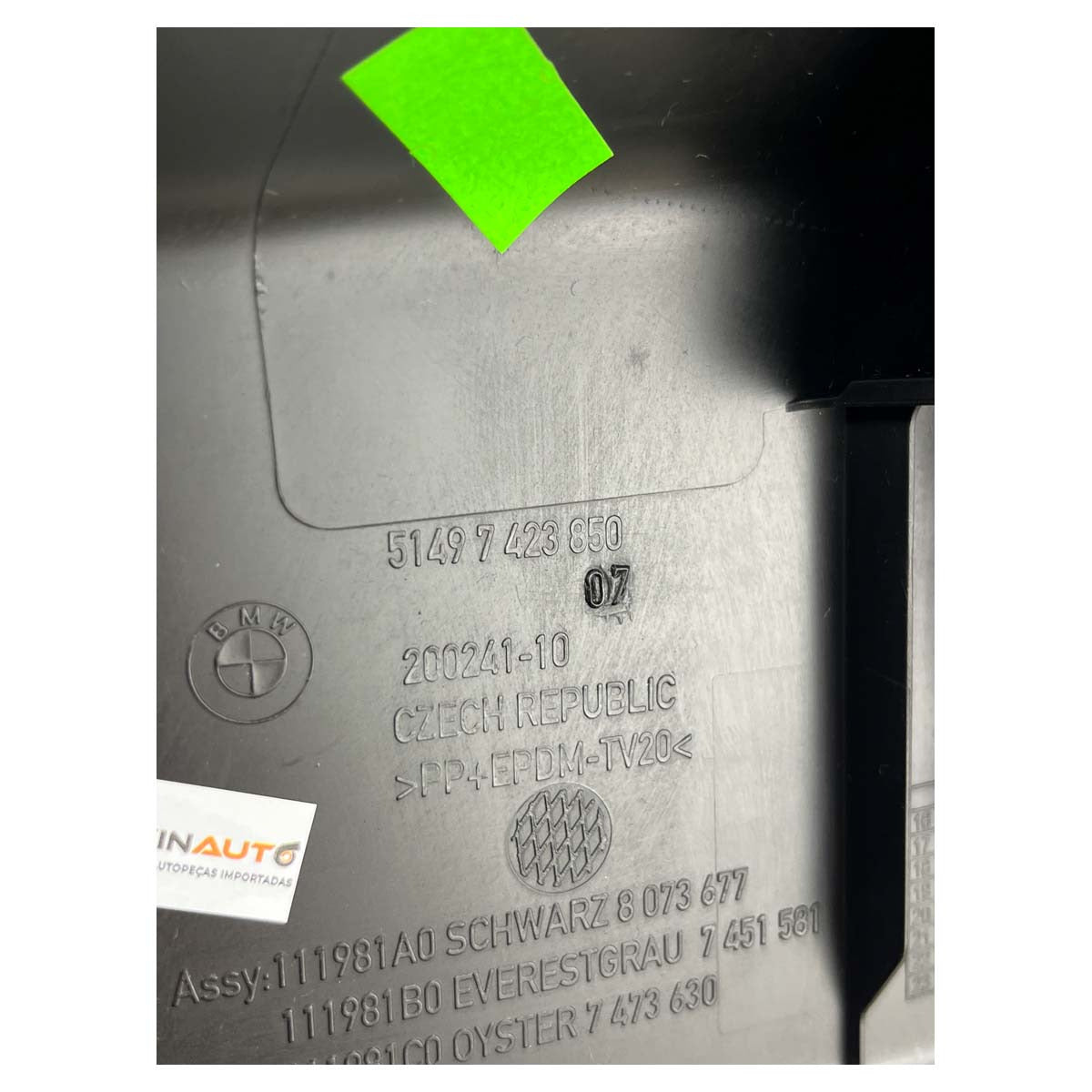 Moldura Acabamento BMW X2 2017 2018 2019 2020 Porta Mala