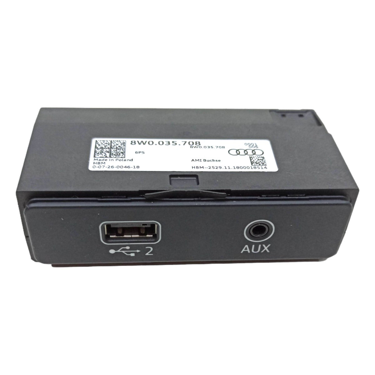 Entrada USB Aux Audi A5 2019 Descanso Braço 8W0035708