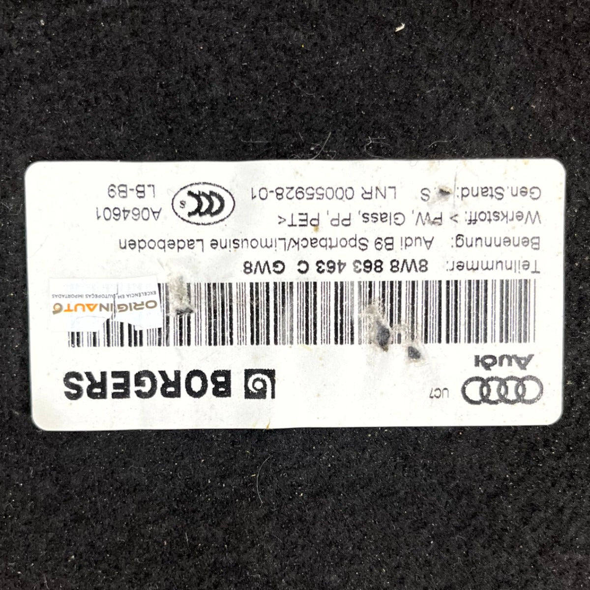 Tampão Assoalho Porta Mala Audi A5 Plus 2019