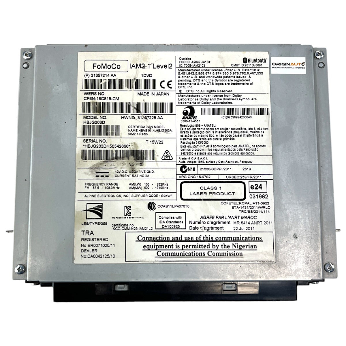 Módulo Amplificador Som Rádio Central Range Rover Sport 2016