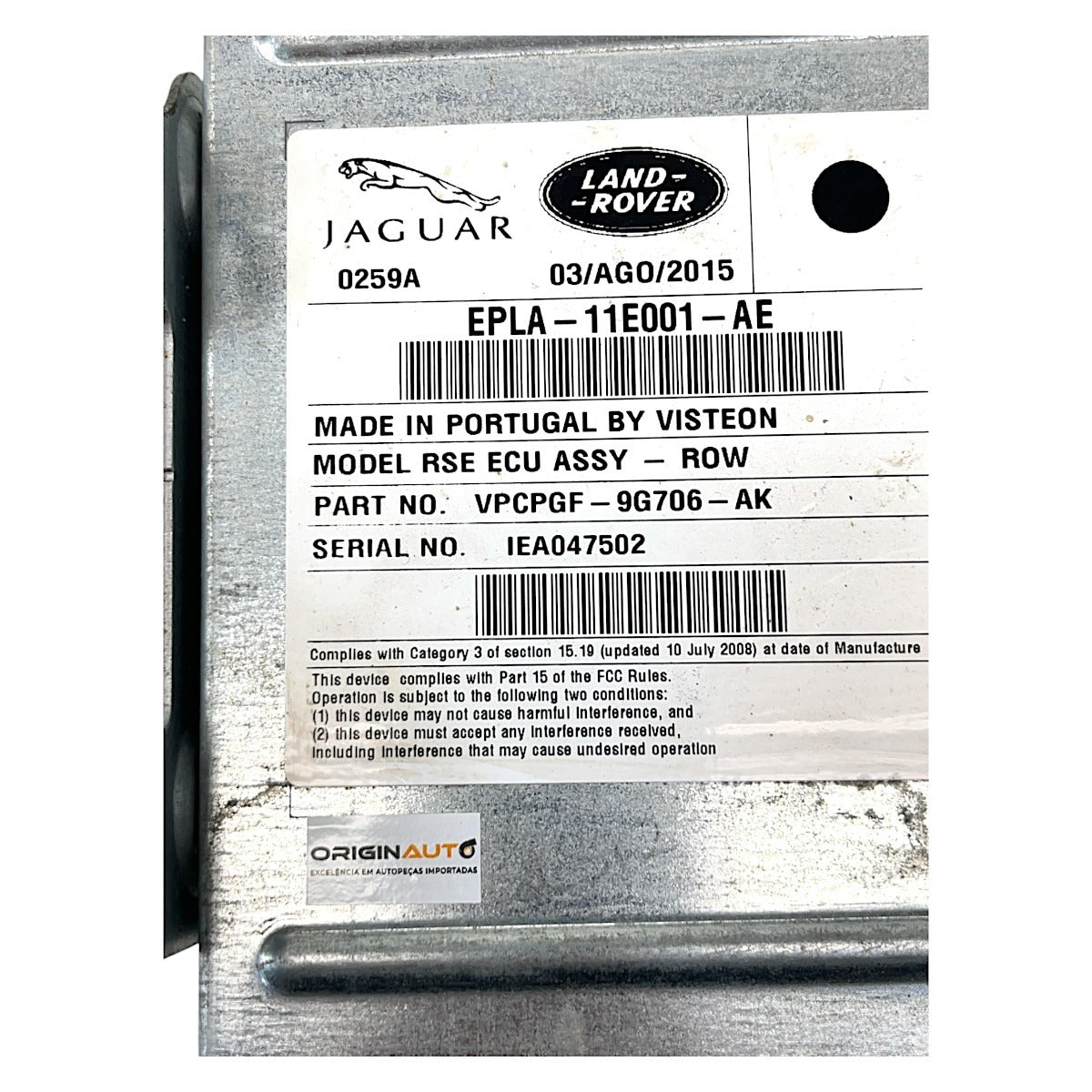 Módulo Radio Som Range Rover Sport HSE 2016 EPLA11E001AE