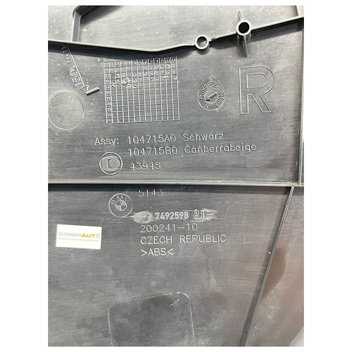 Moldura Soleira Coluna A BMW X1 2016 2017 2018 2019 Direita