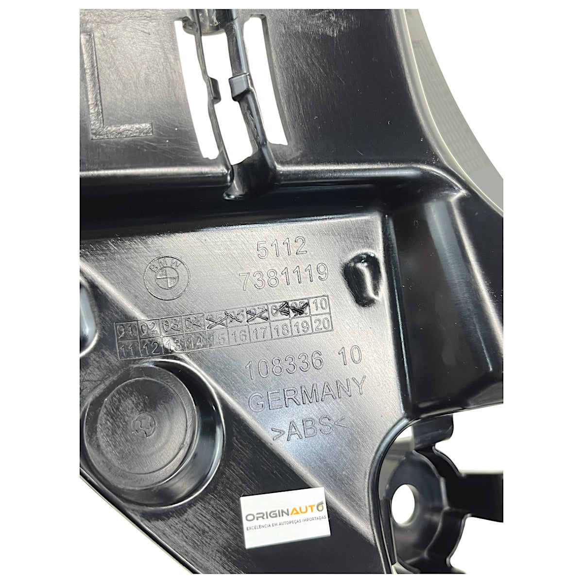 Guia Trava Parachoque BMW X1 2017 2018 2019 Traseiro Esquerd