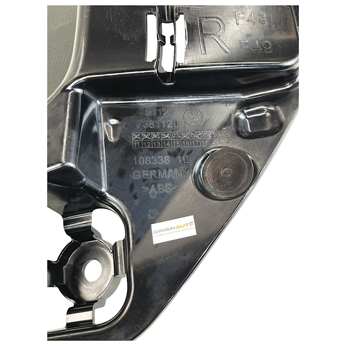 Guia Trava Parachoque BMW X1 2017 2018 2019 Traseiro Direito