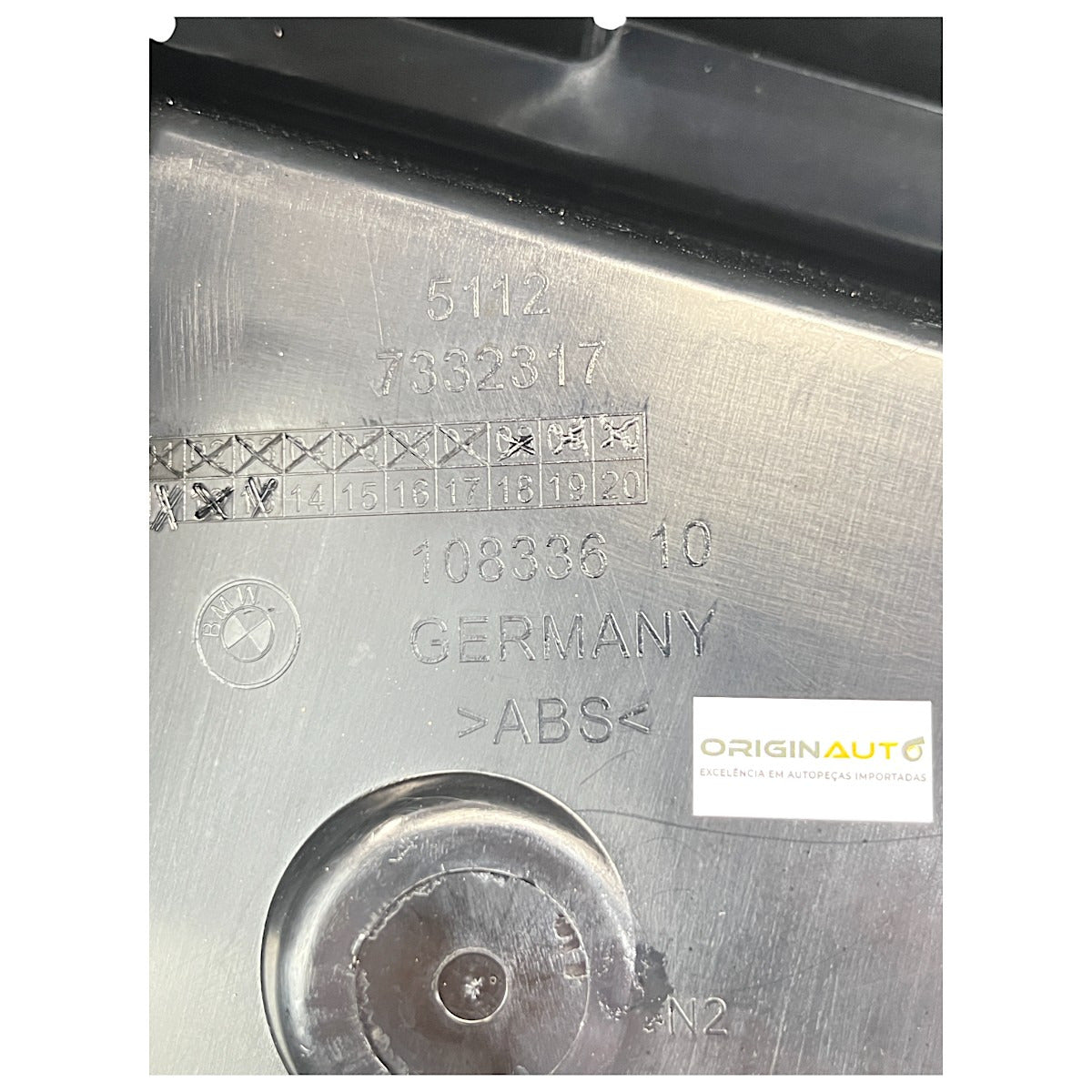 Guia Trava Parachoque BMW X1 2017 2018 2019 Traseiro Esquerd