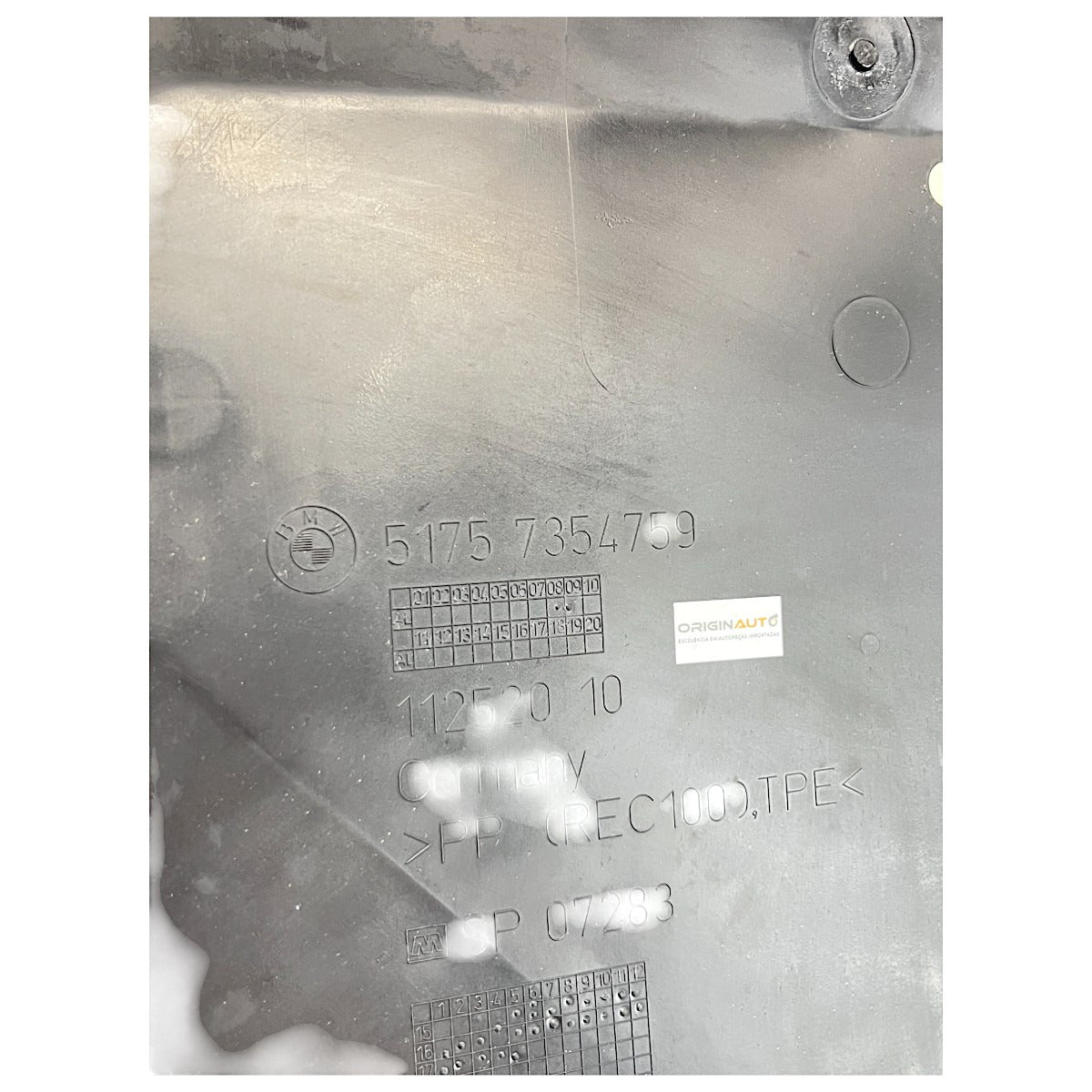 Protetor Assoalho BMW X1 2017 2018 2019 Traseiro Esquerdo