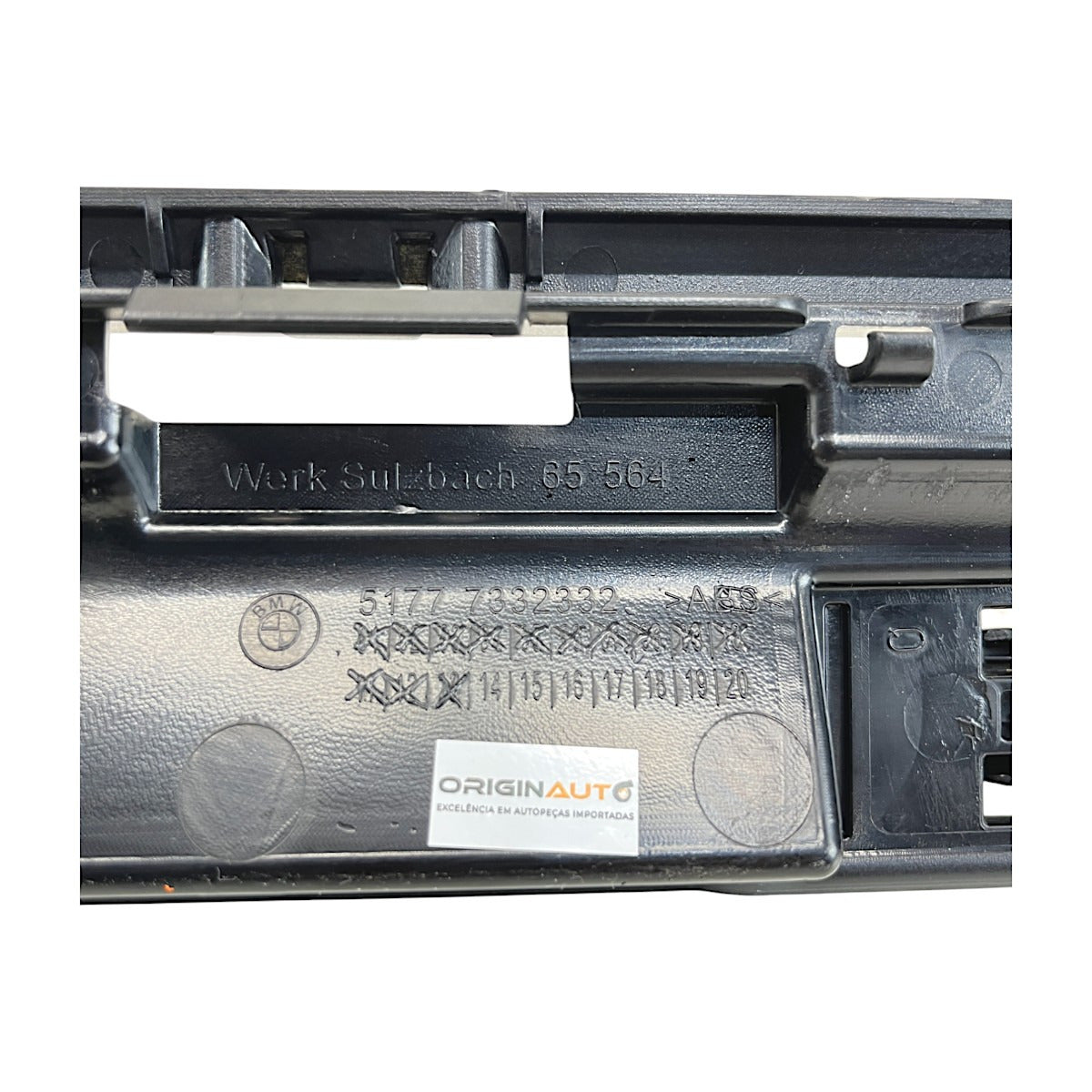 Guia Trava Spoiler BMW X1 2017 2018 2019 Lateral Direita R2