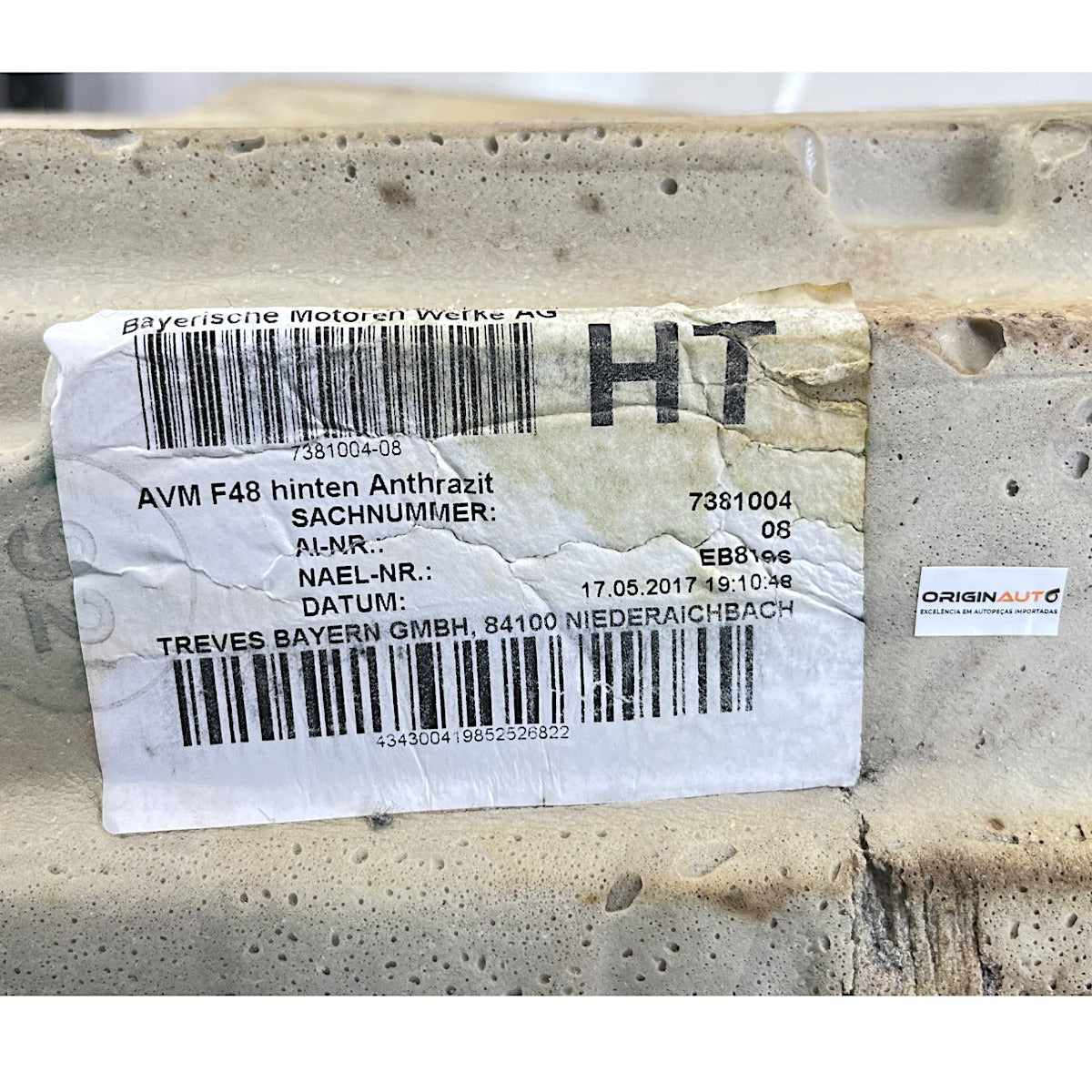 Carpete Assoalho BMW X1 2016 2017 2018 2019 Traseira 7381004