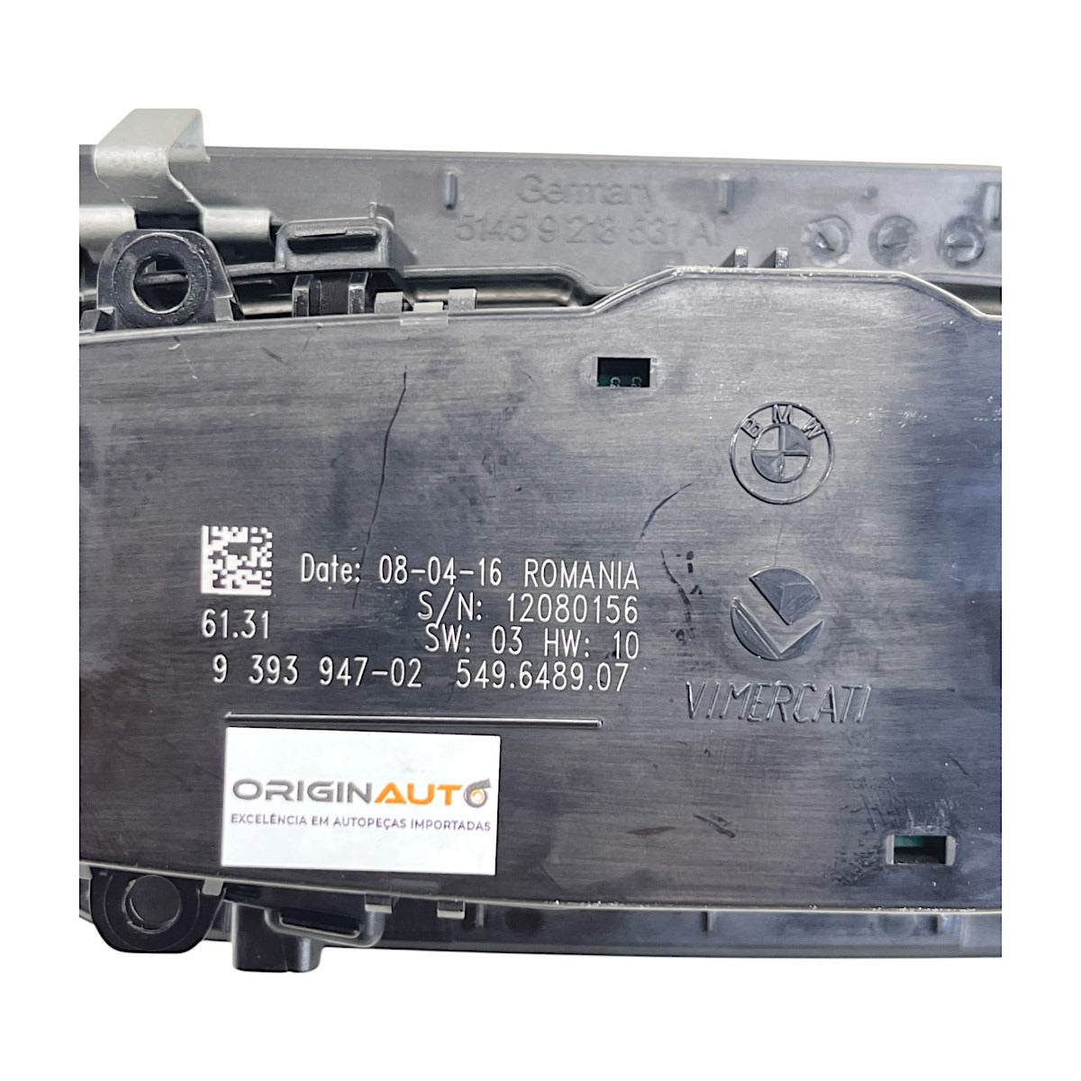 Comando Botão Luz Farol BMW 320i GT 2015 2016 2017 939394702