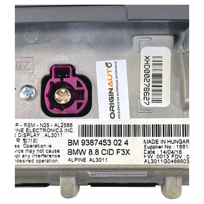 Tela Central Multimidia BMW 320i GT 2015 2016 2017 9387453