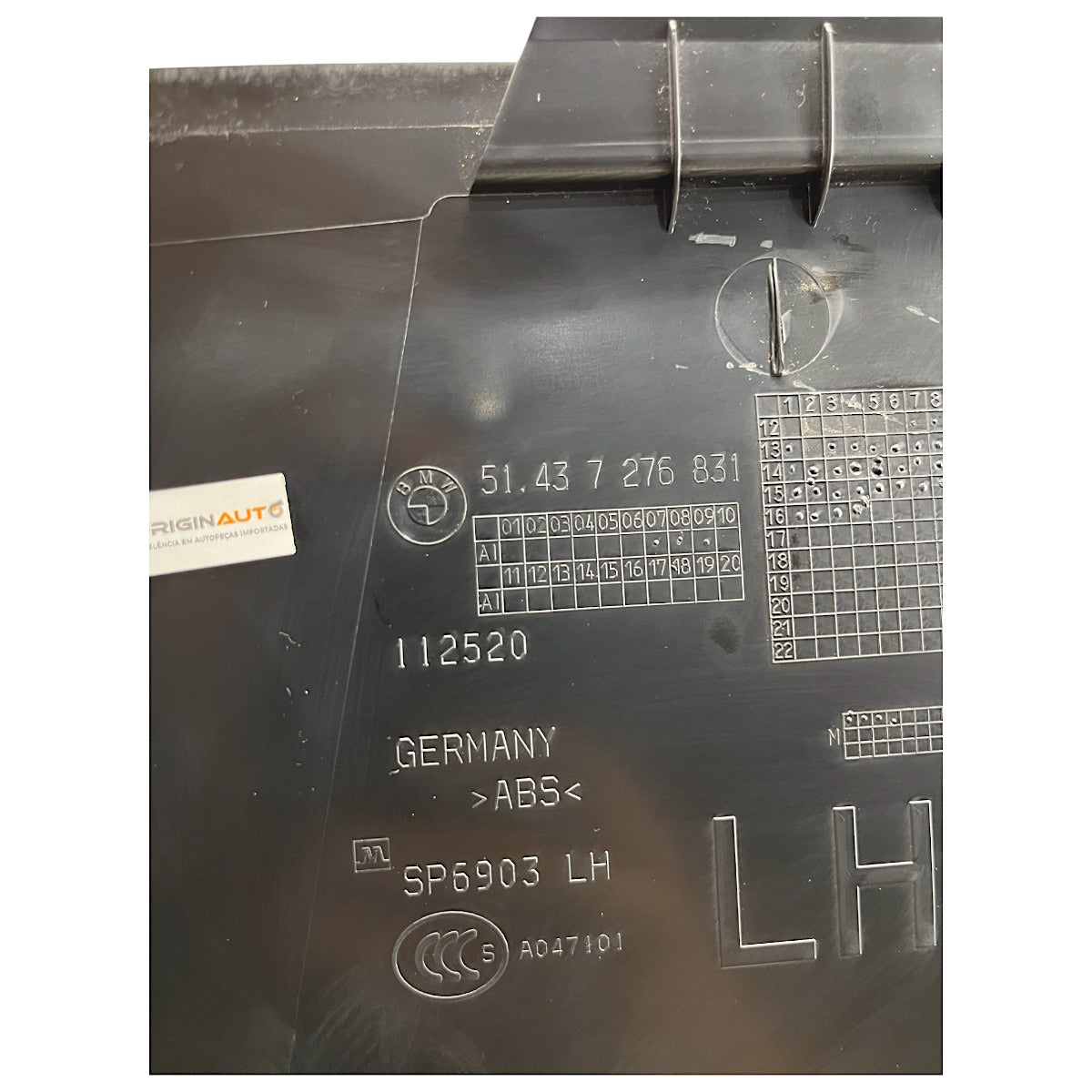 Moldura Coluna B BMW 320i GT 2015 2016 2017 Esquerda Soleira