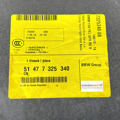 Forro Porta Mala BMW 320i GT 2015 2016 2017 Direito 7325340