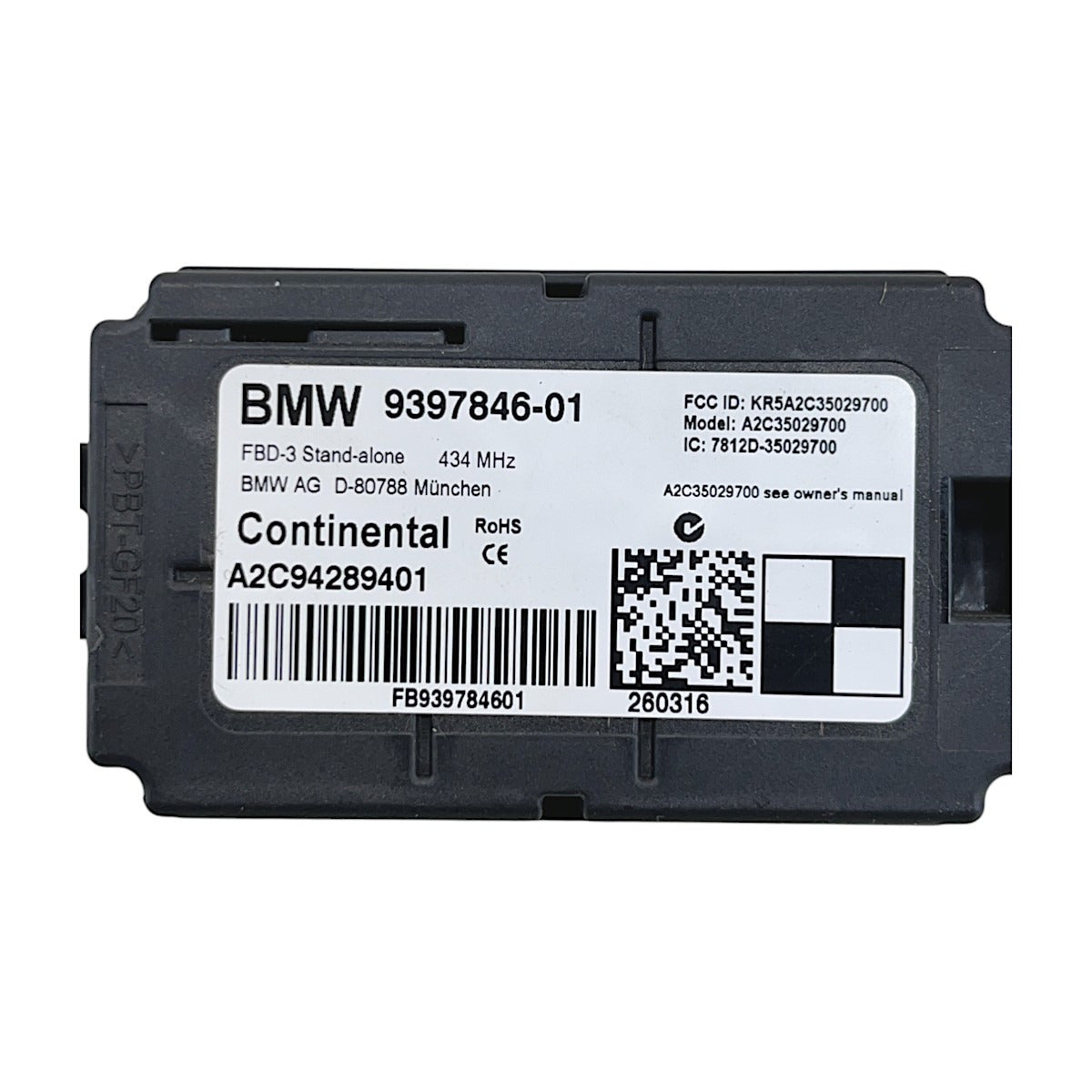 Antena Keyless Amplificada BMW 320i GT 2015 2016 2017 9397846