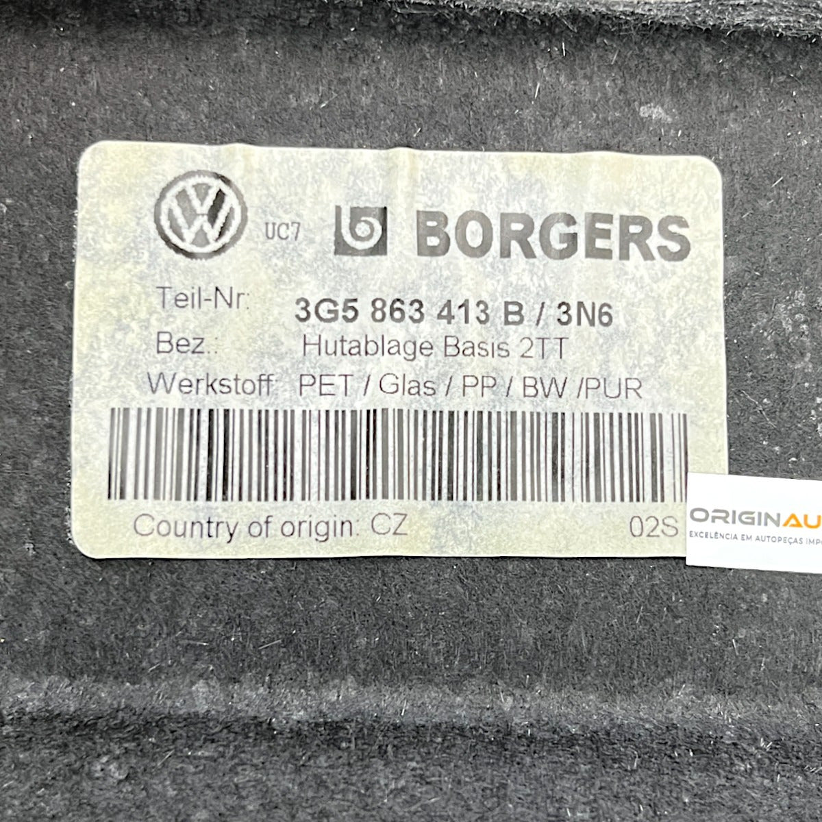 Tampa Porta Mala VW Passat B8 2018 2019 Chapeleira