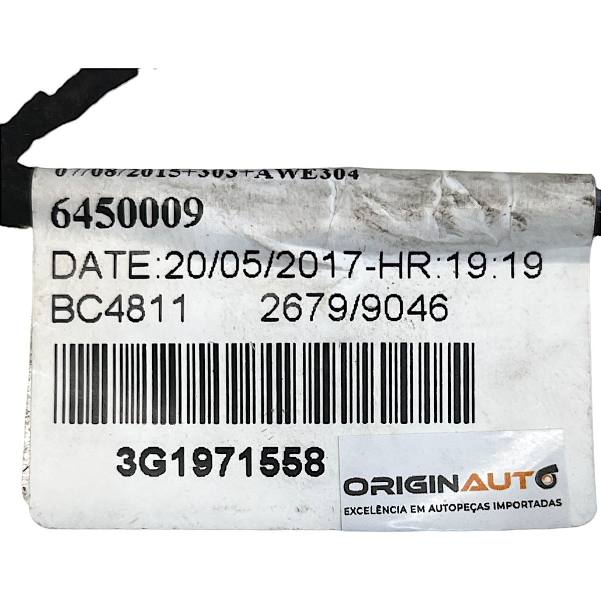 Chicote Forro Porta VW Passat B8 2018 Dianteira Direita