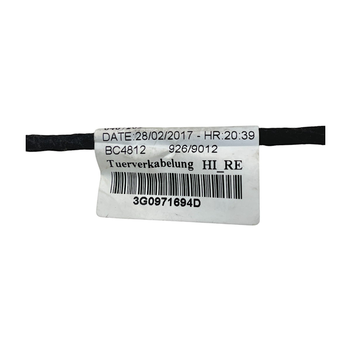 Chicote Porta VW Passat Highline B8 2018 Traseira Direita