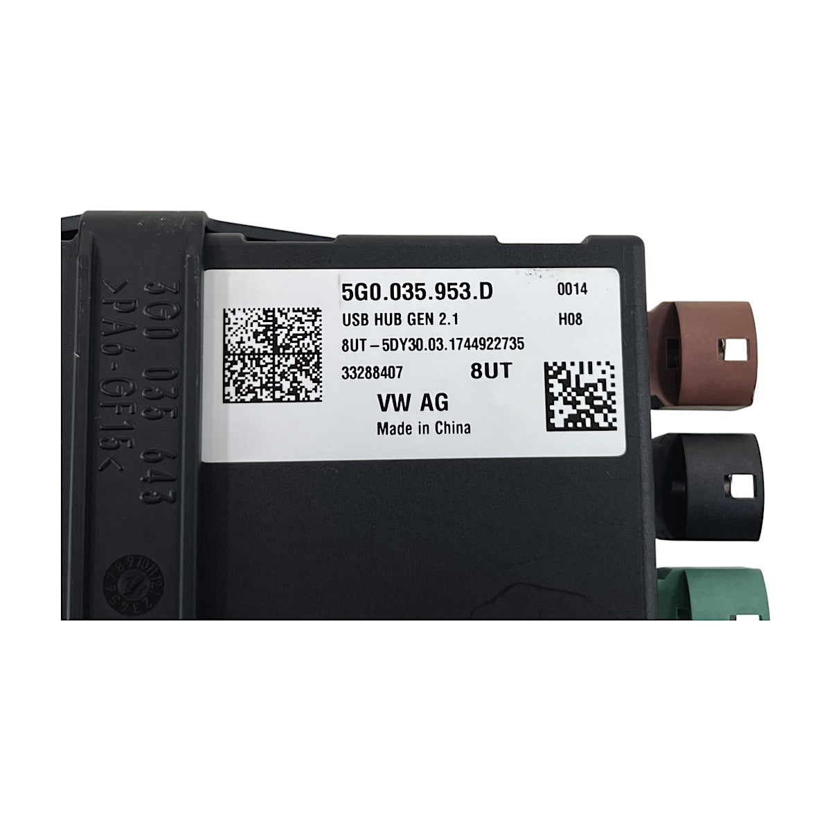 Módulo USB Carregador VW Passat Highline B8 2018 5G0035953D