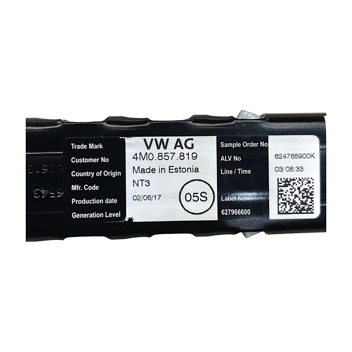 Trilho Regulagem Cinto VW Passat Highline B8 2018 4M0857819