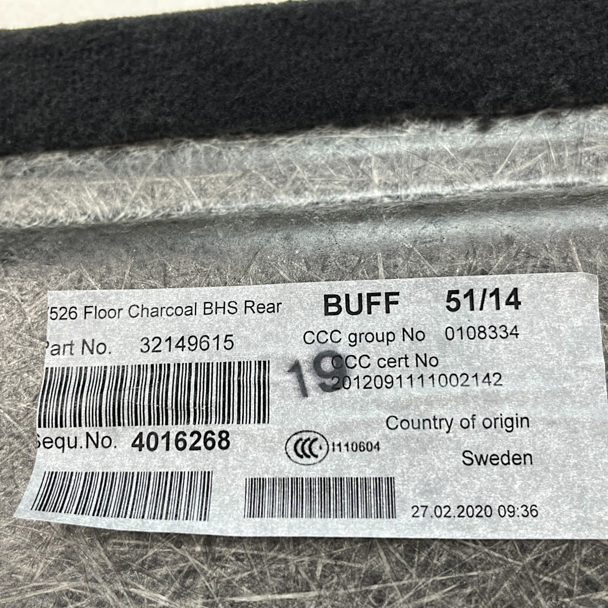 Tampão Estepe Assoalho Porta Mala Volvo XC90 2018 2019 2020