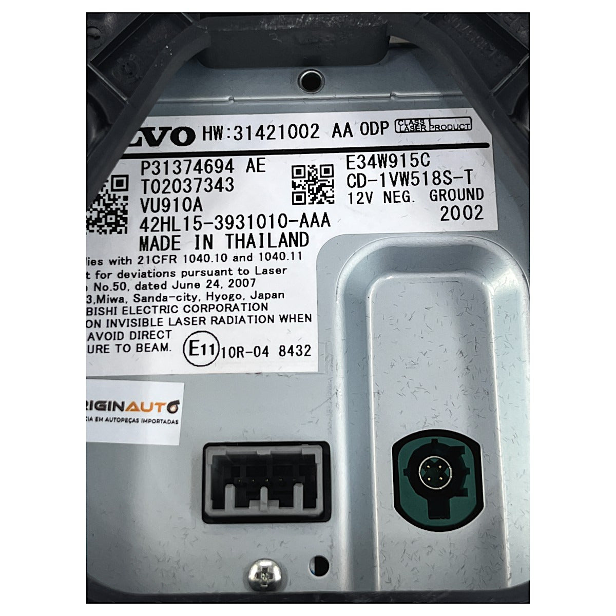 Leitor CD Multimídia Volvo XC90 T6 2019 2020 2021 Disk