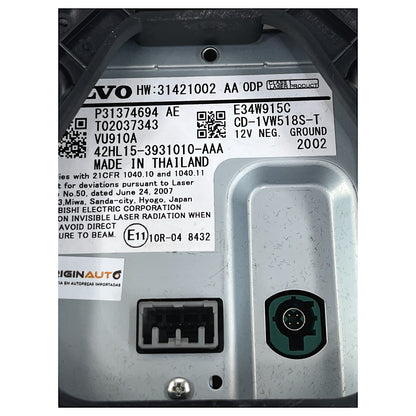 Leitor CD Multimídia Volvo XC90 T6 2019 2020 2021 Disk