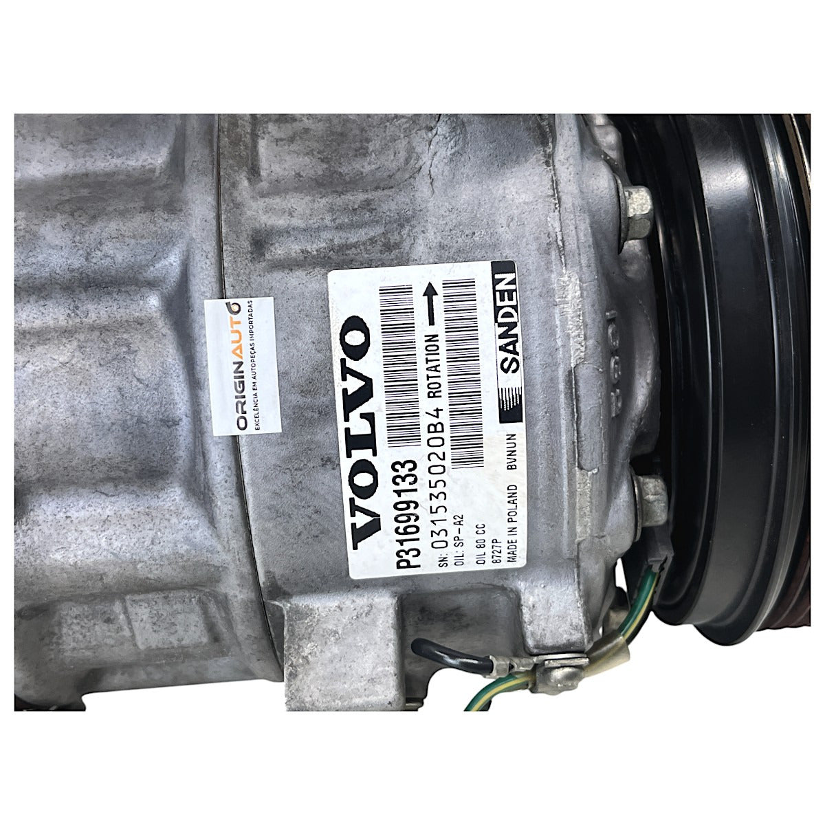 Compressor Ar Condicionado Volvo XC60 XC90 T6 Momentum 2020