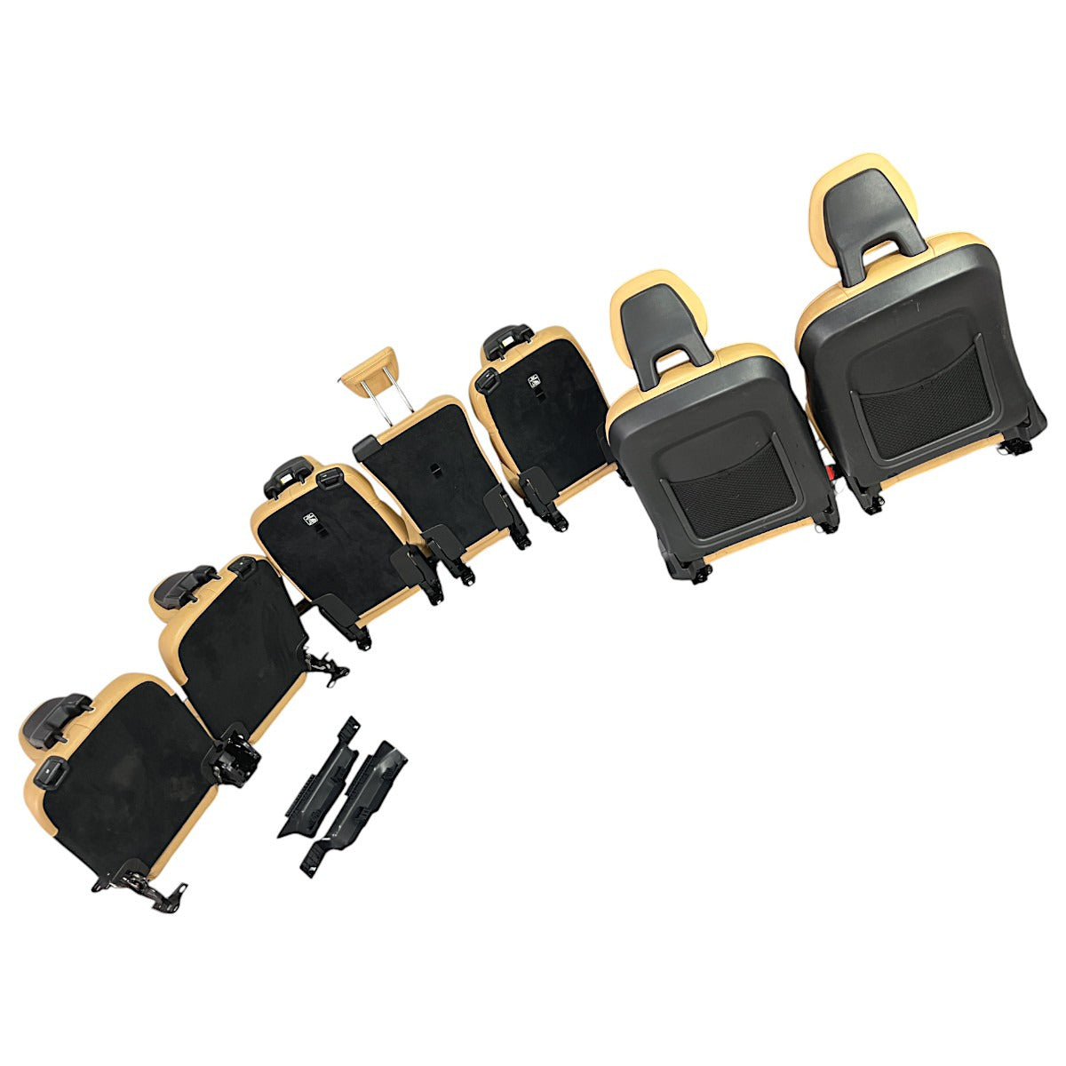 Jogo Bancos Couro Caramelo Volvo XC90 2020 Elétrico 3 filas