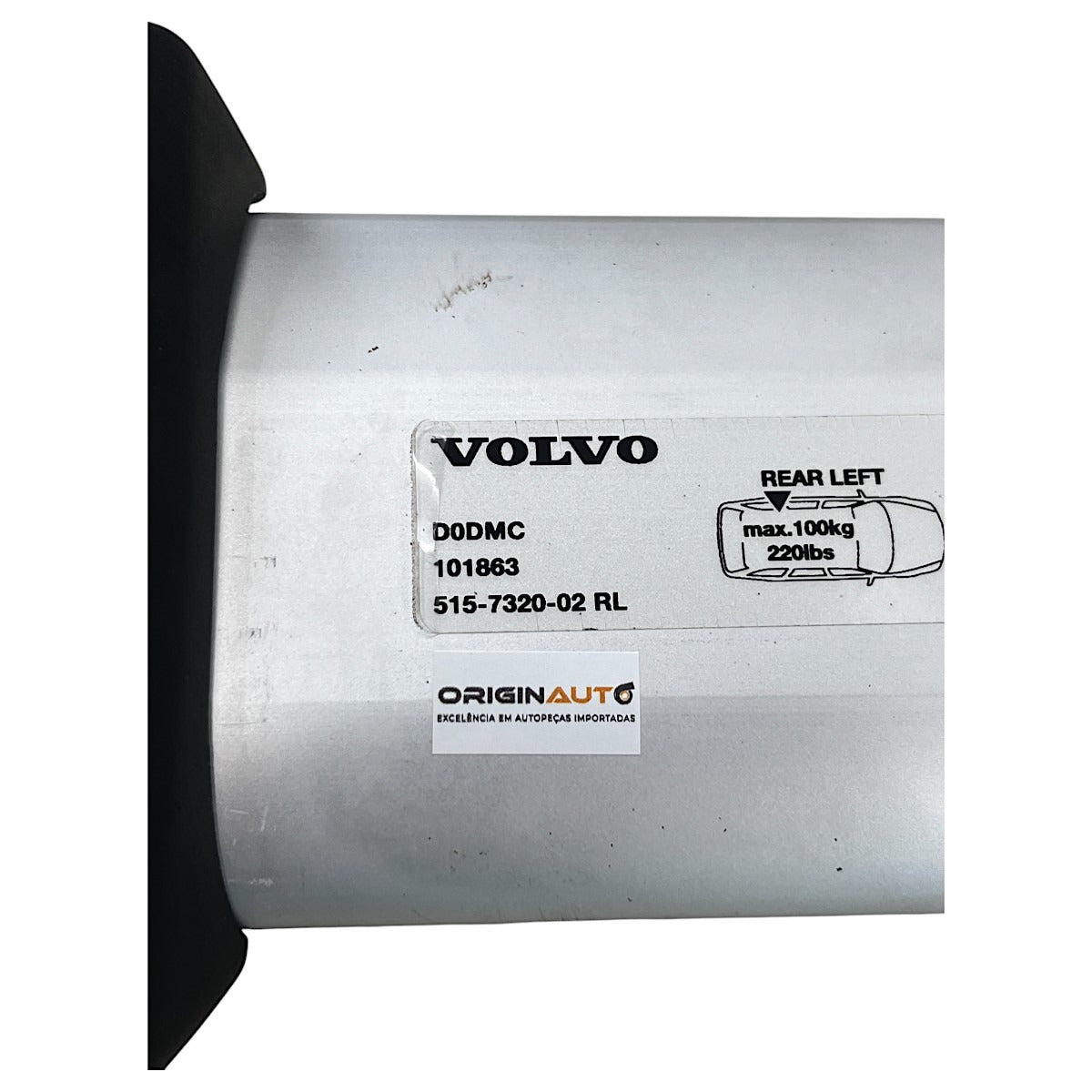 Rack Teto Volvo XC90 2017 2018 2019 2020 2021 2022 Kit