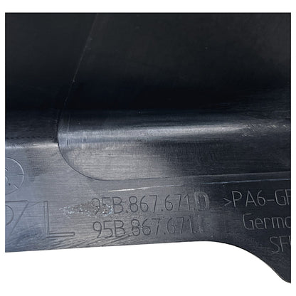 Moldura Vidro Porta Porsche Macan 2018 Traseira Esquerda