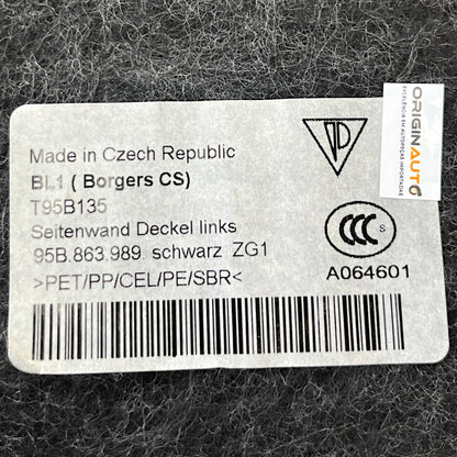 Forro Porta Mala Porsche Macan 2016 2017 2018 Esquerdo 95B863989