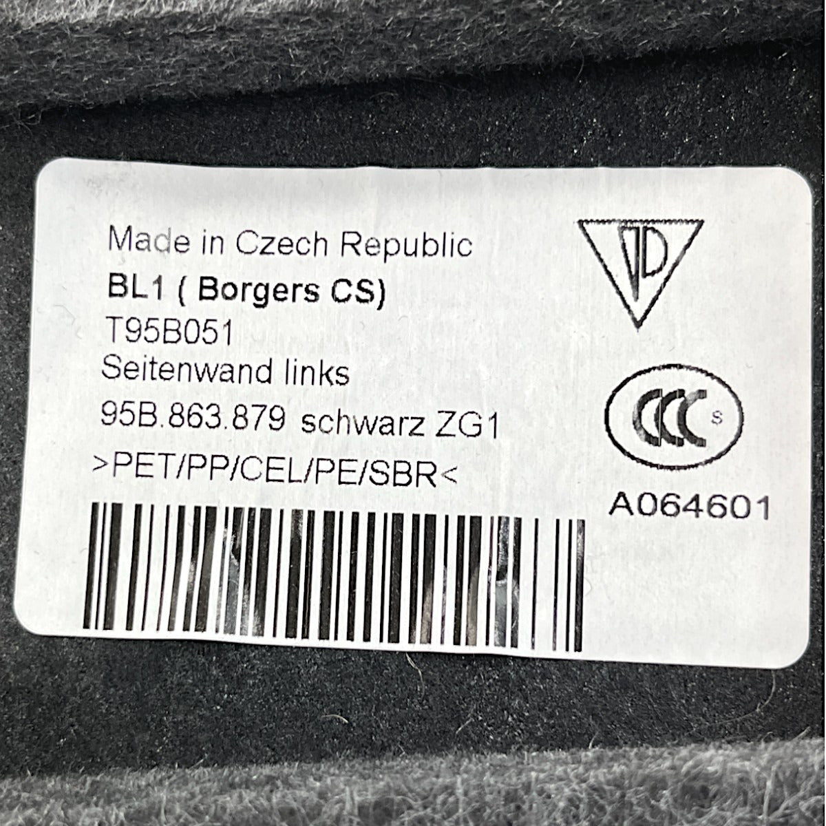 Forro Porta Mala Porsche Macan 2016 2017 2018 Esquerdo