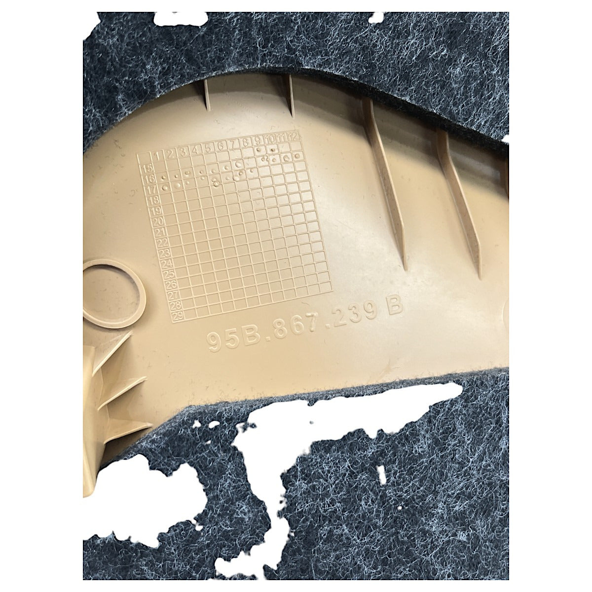 Moldura Coluna B Porsche Macan 2016 2017 2018 Esquerda Inferior