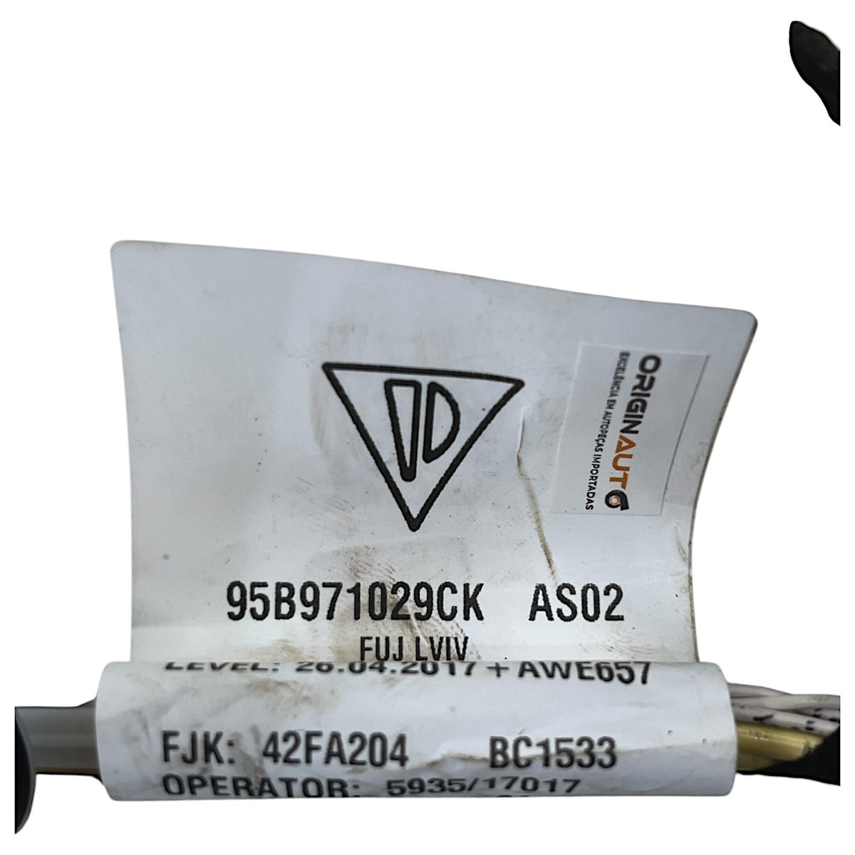 Chicote Porta Porsche Macan 2016 2017 2018 Dianteira Esquerda