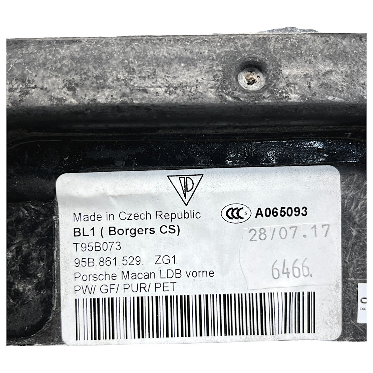 Acabamento Tampão Porta Mala Porsche Macan 2016 2017 2018