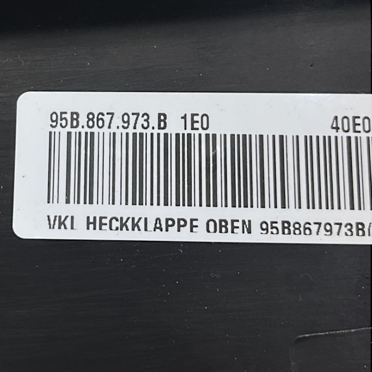 Moldura Tampa Traseira Porsche Macan 2016 2017 2018 Interna