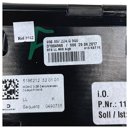 Moldura Painel Difusor Porsche Macan 2016 2017 2018 Carona