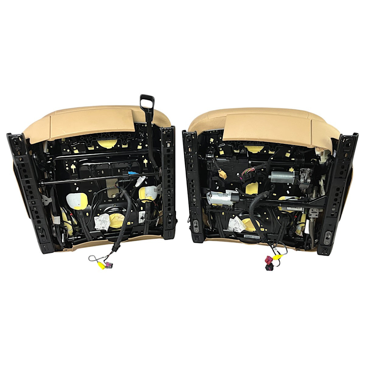 Jogo Bancos Porsche Macan 2016 2017 2018 Couro Camurça Bege